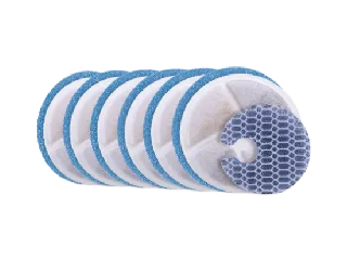 4 layers of water filter for pet water fountain