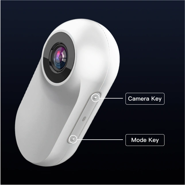 cat camera collar with one click recording