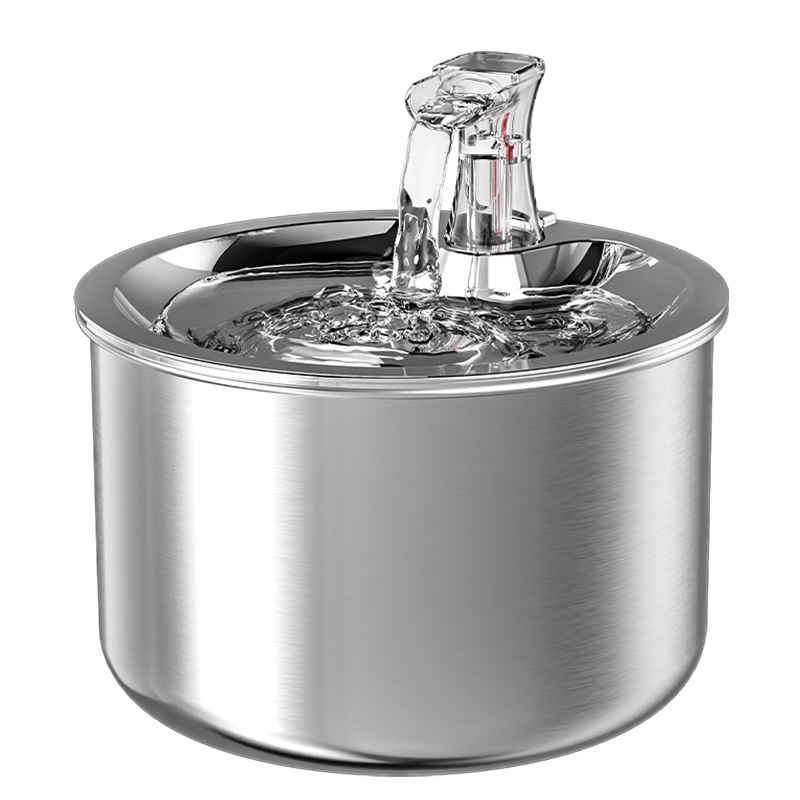 2L stainless steel cat water fountain FT-02
