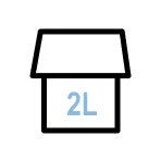 smart bird feeder with 2l food capacity icon