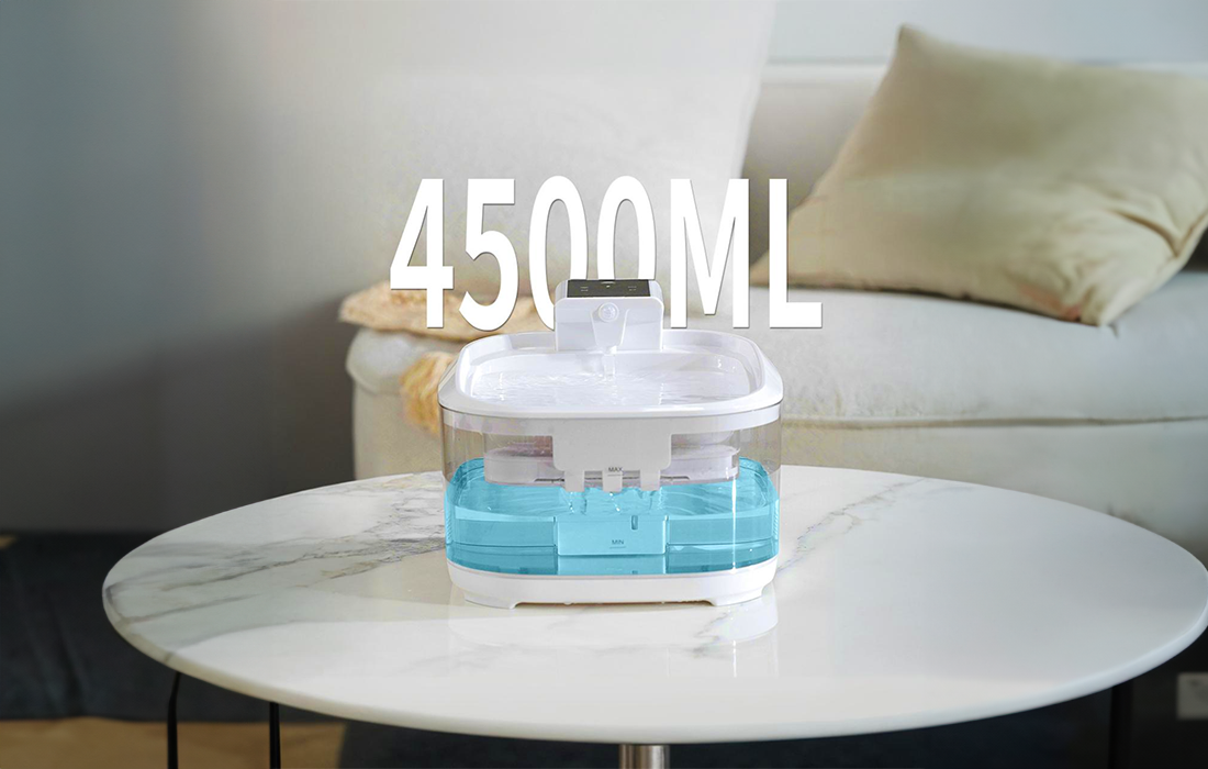 capacity of cat water fountain