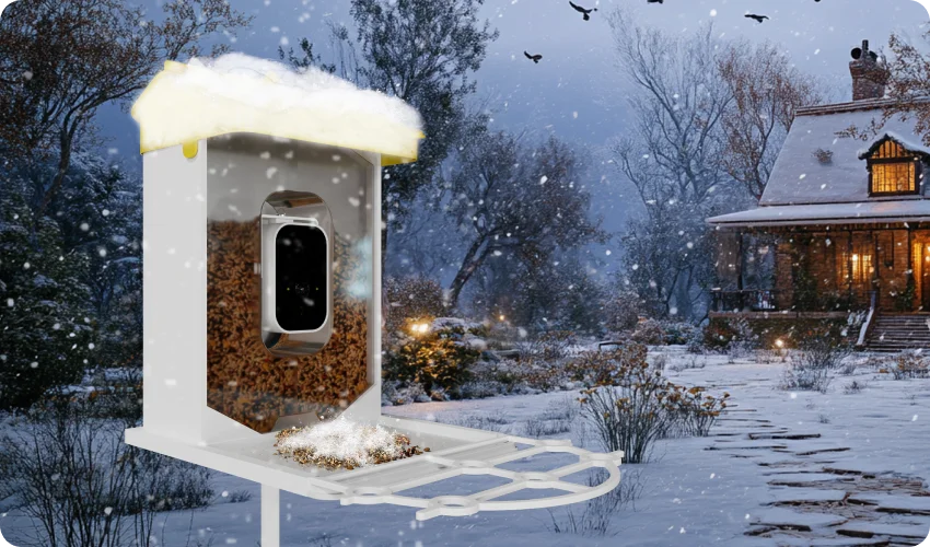 smart bird feeders resist bad weather