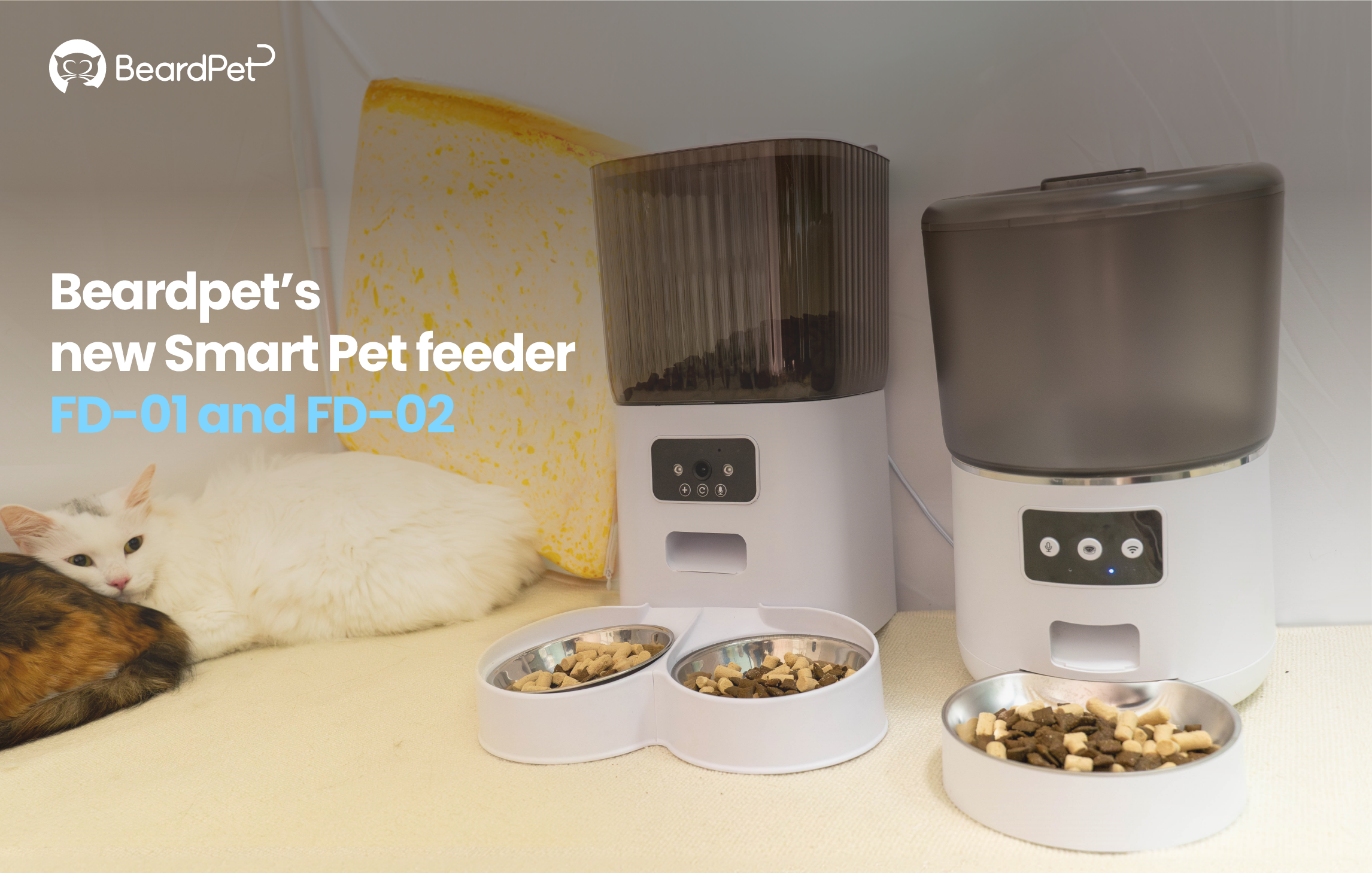 Beardpet's smart pet feeder FD-01 and FD-02