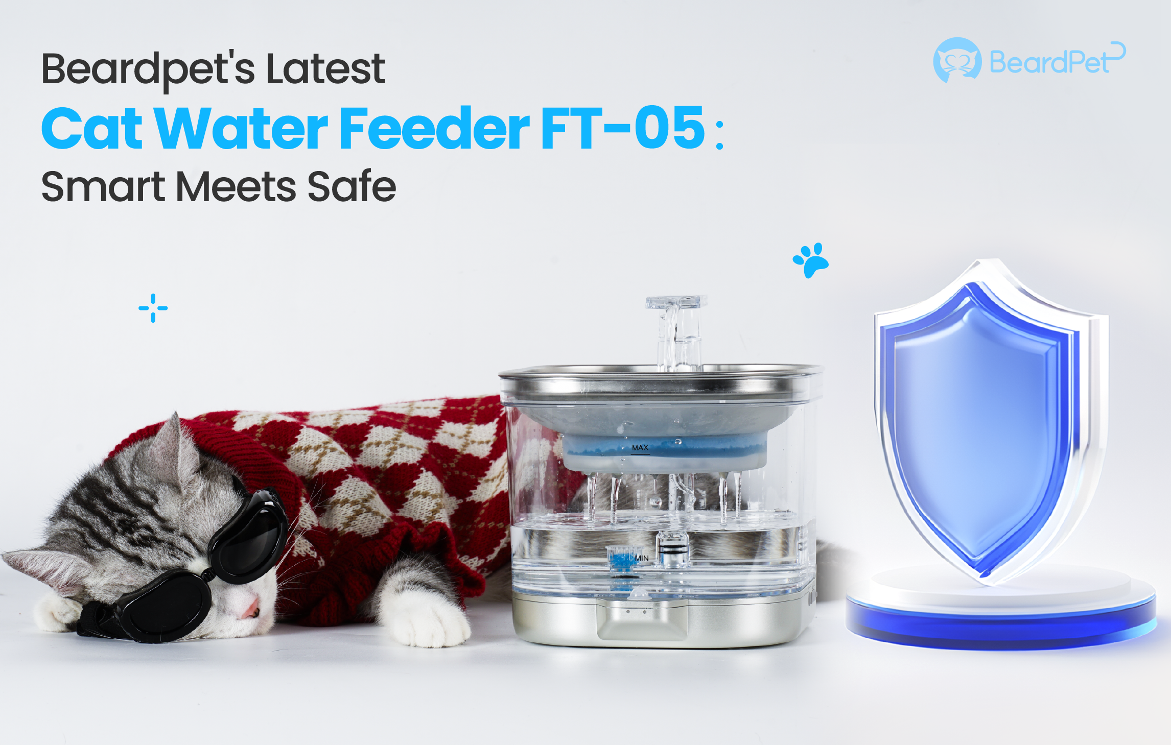 Beardpet's Latest Cat Water Feeder FT-05: Smart Meets Safe