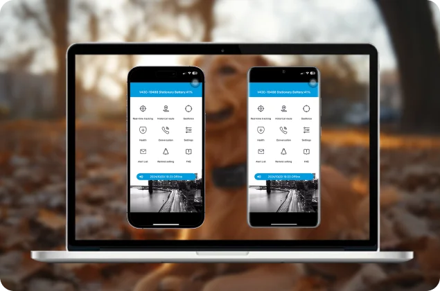 dog tracking collar with multiple platforms