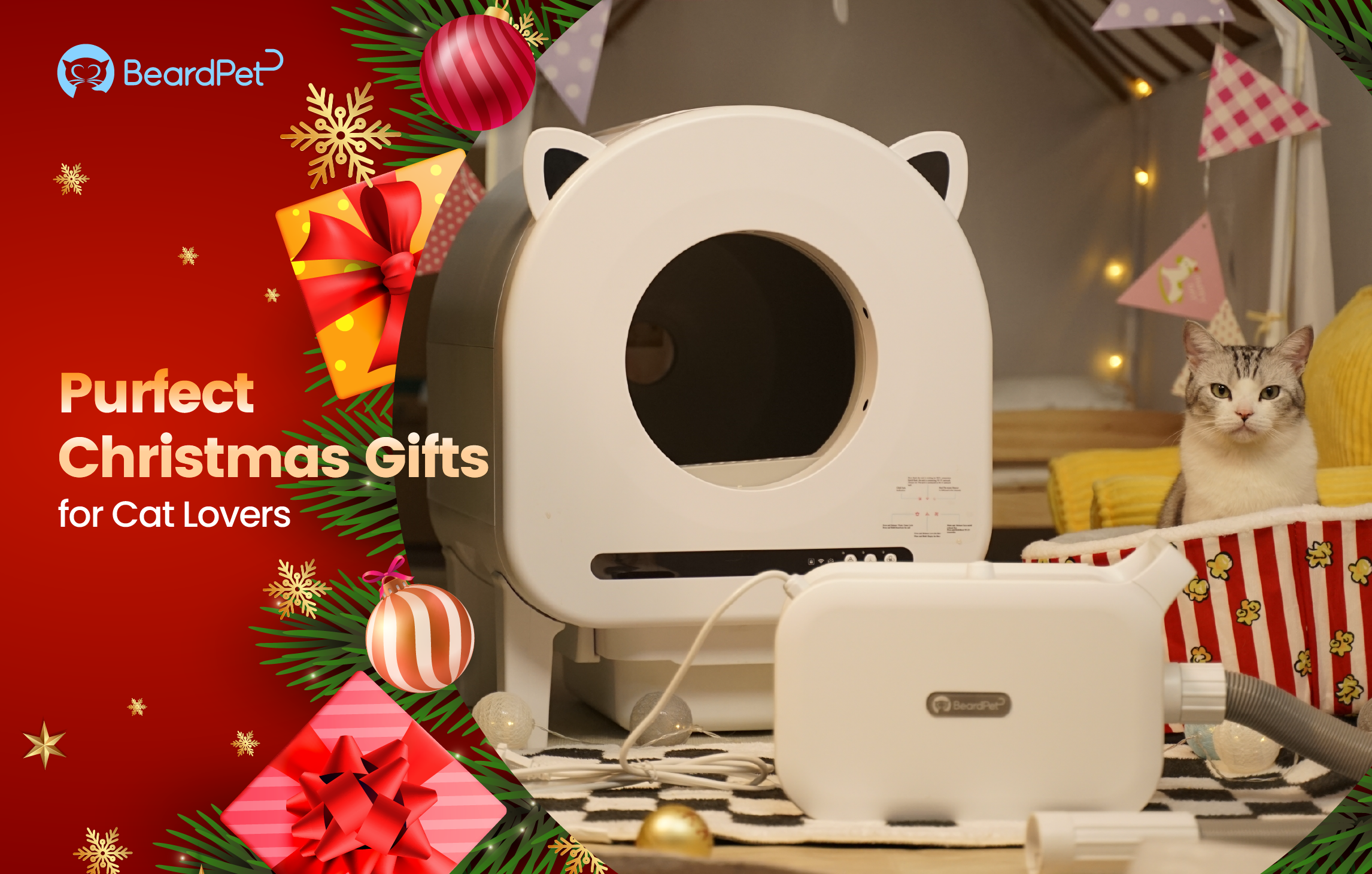 Perfect Christmas Gifts for Cat Lovers: Smart Solutions from Beardpet