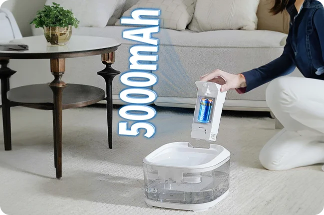 5000mah battery ft-01 Wireless Cat Water Fountain