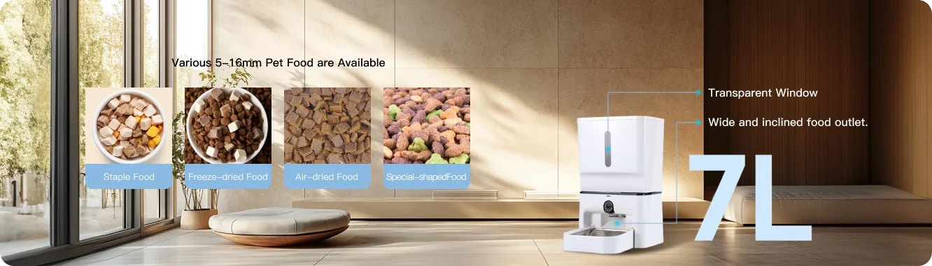7L visible granary with wide food outlet of fd-03