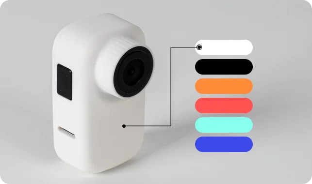 cat collar camera with 6 color options